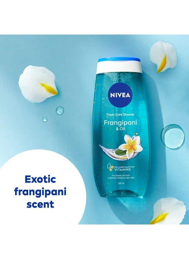 Nivea Fresh Shower Frangipani & Oil Skin Protecting Formula with Vitamins 250ML - Image 2